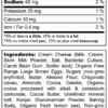 Marbled Brownies Nutrition fact