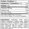 raspberry bonbon nutrition info