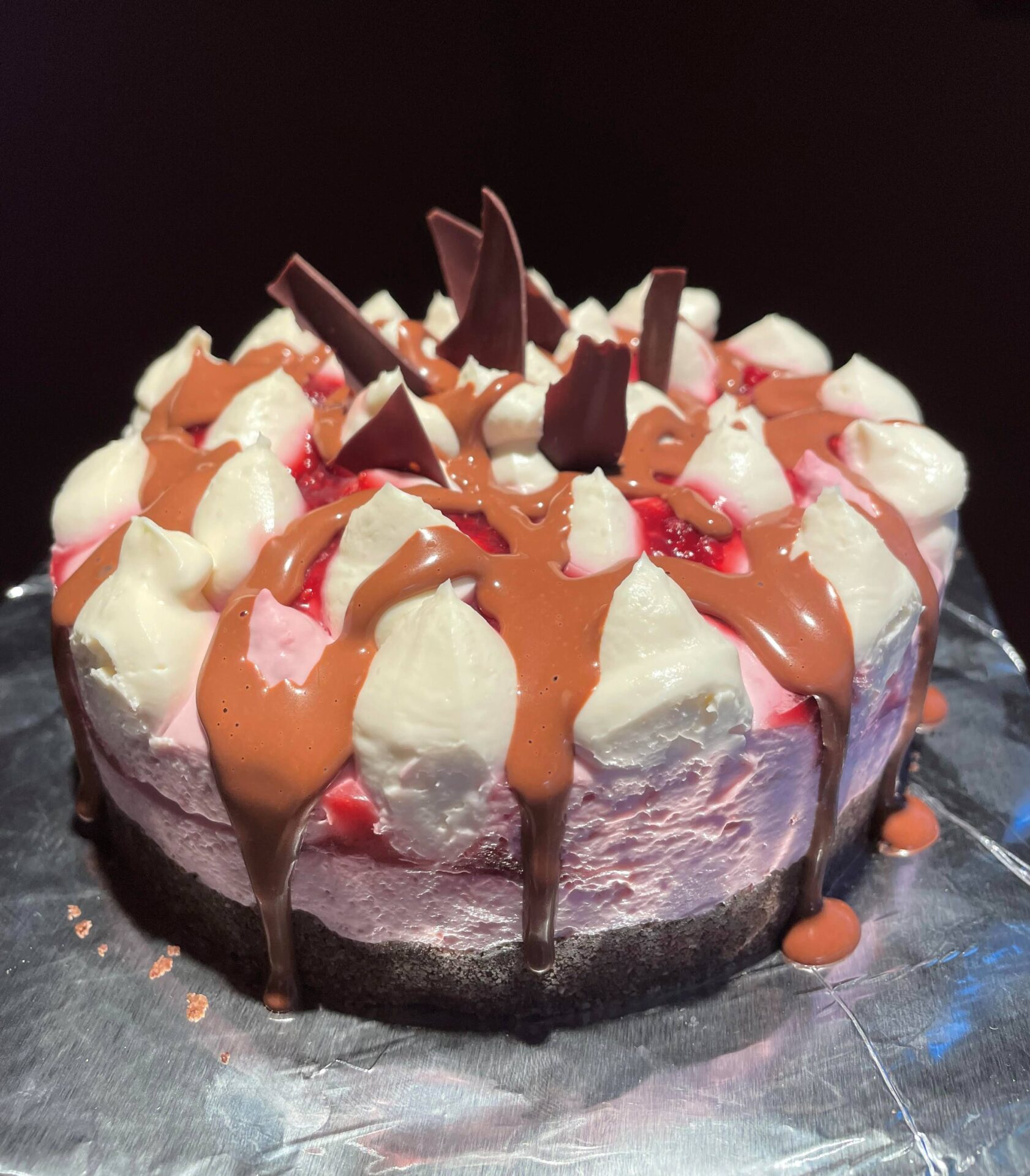 Photo - No Bake Raspberry Chocolate Cheese Cake